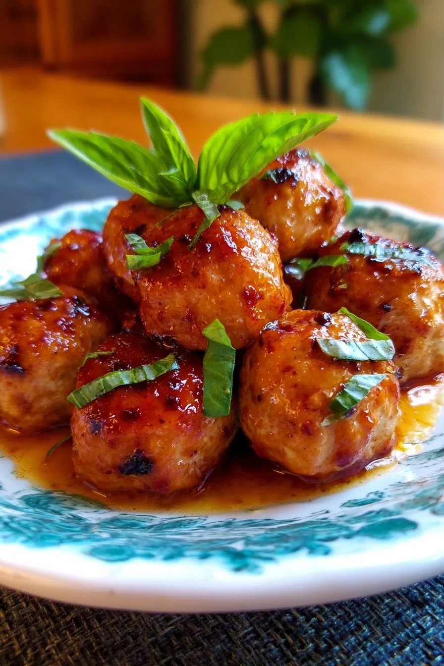 Blueberry Chicken Meatballs