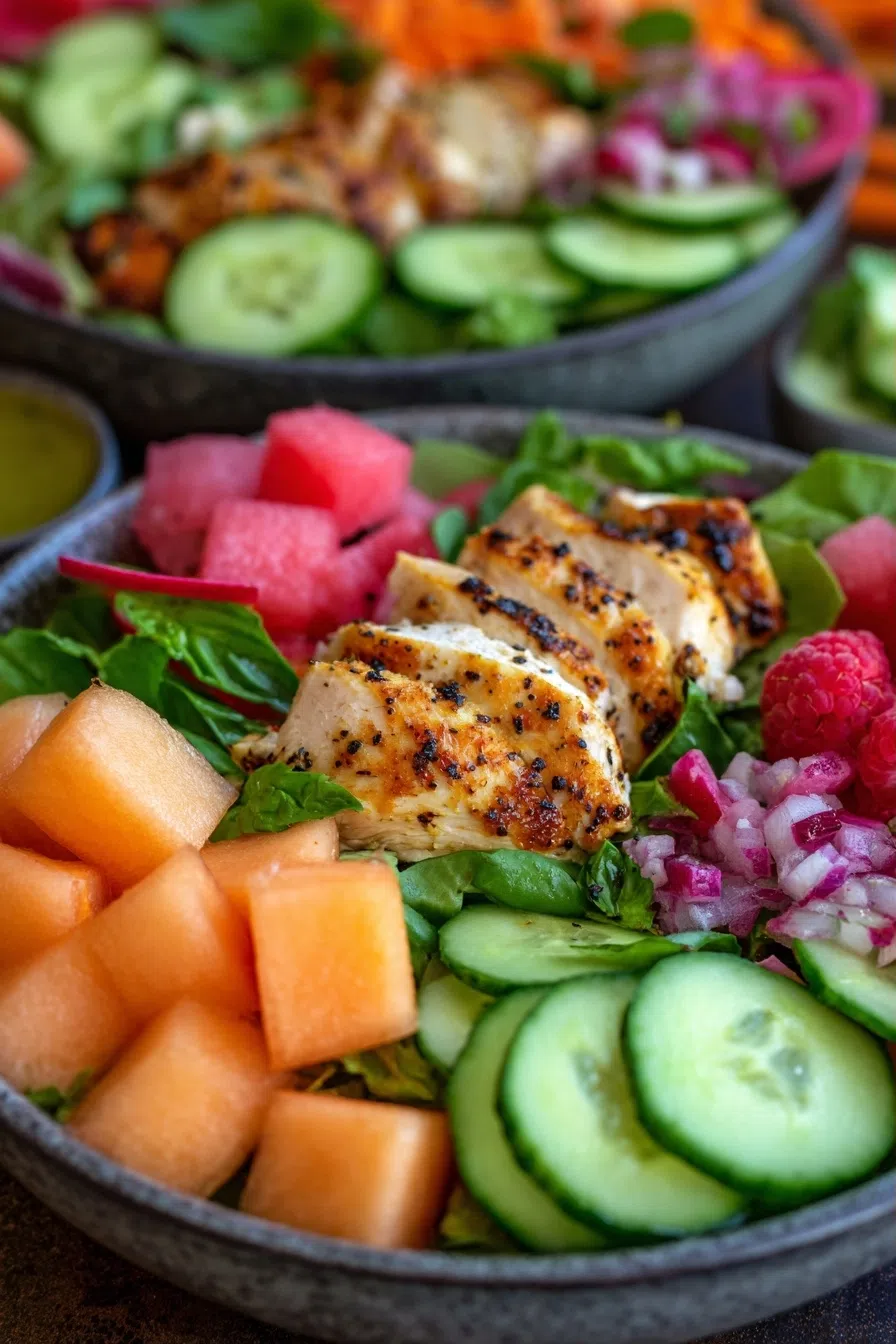 Cantaloupe Chicken Salad