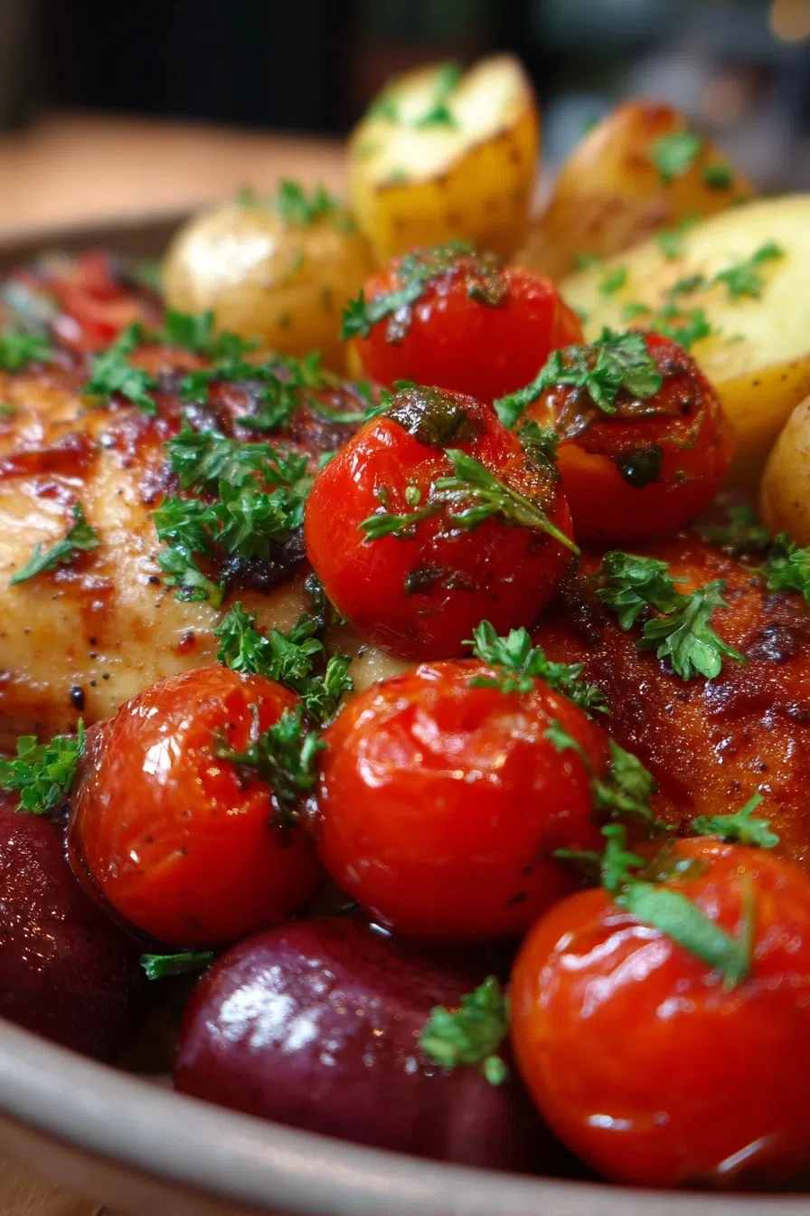 Cherry BBQ Chicken Bake