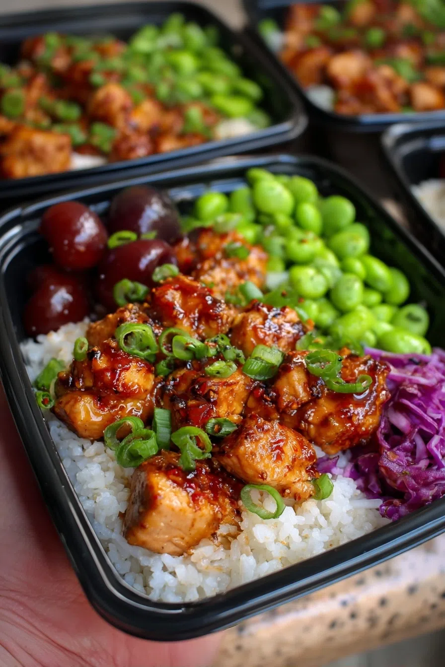 Cherry Teriyaki Chicken Bowls