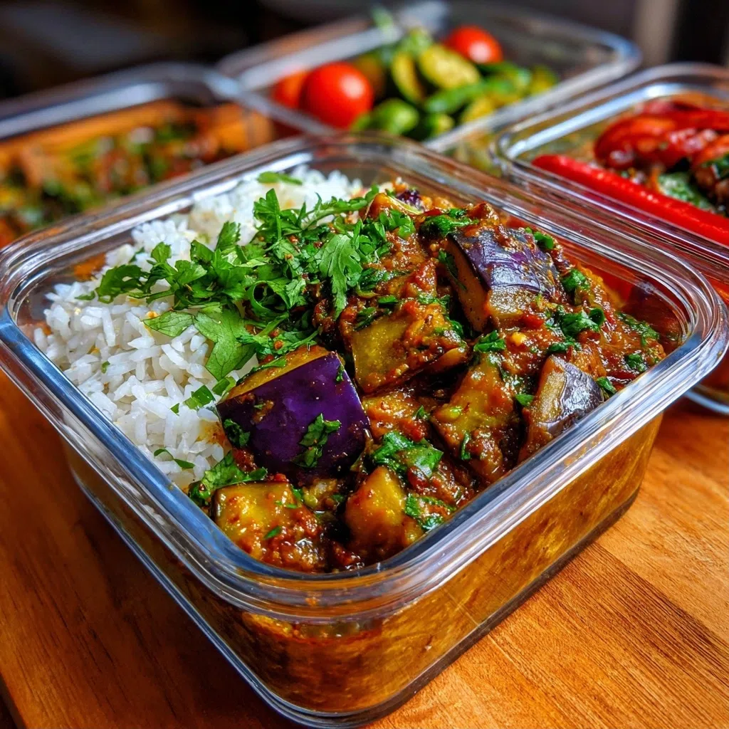 Eggplant Curry Meal Prep