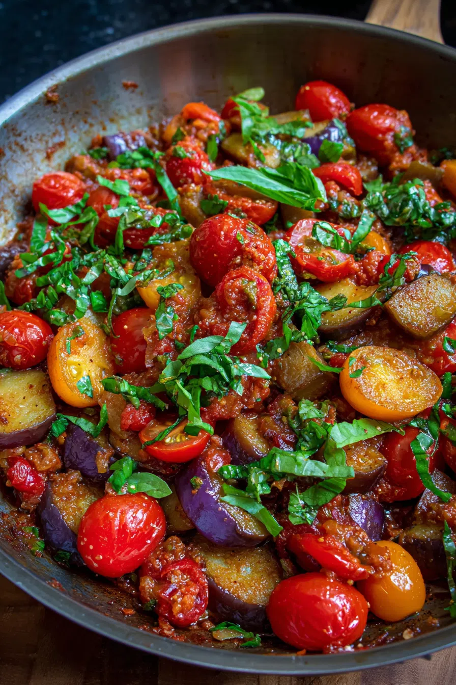 Eggplant Tomato Skillet