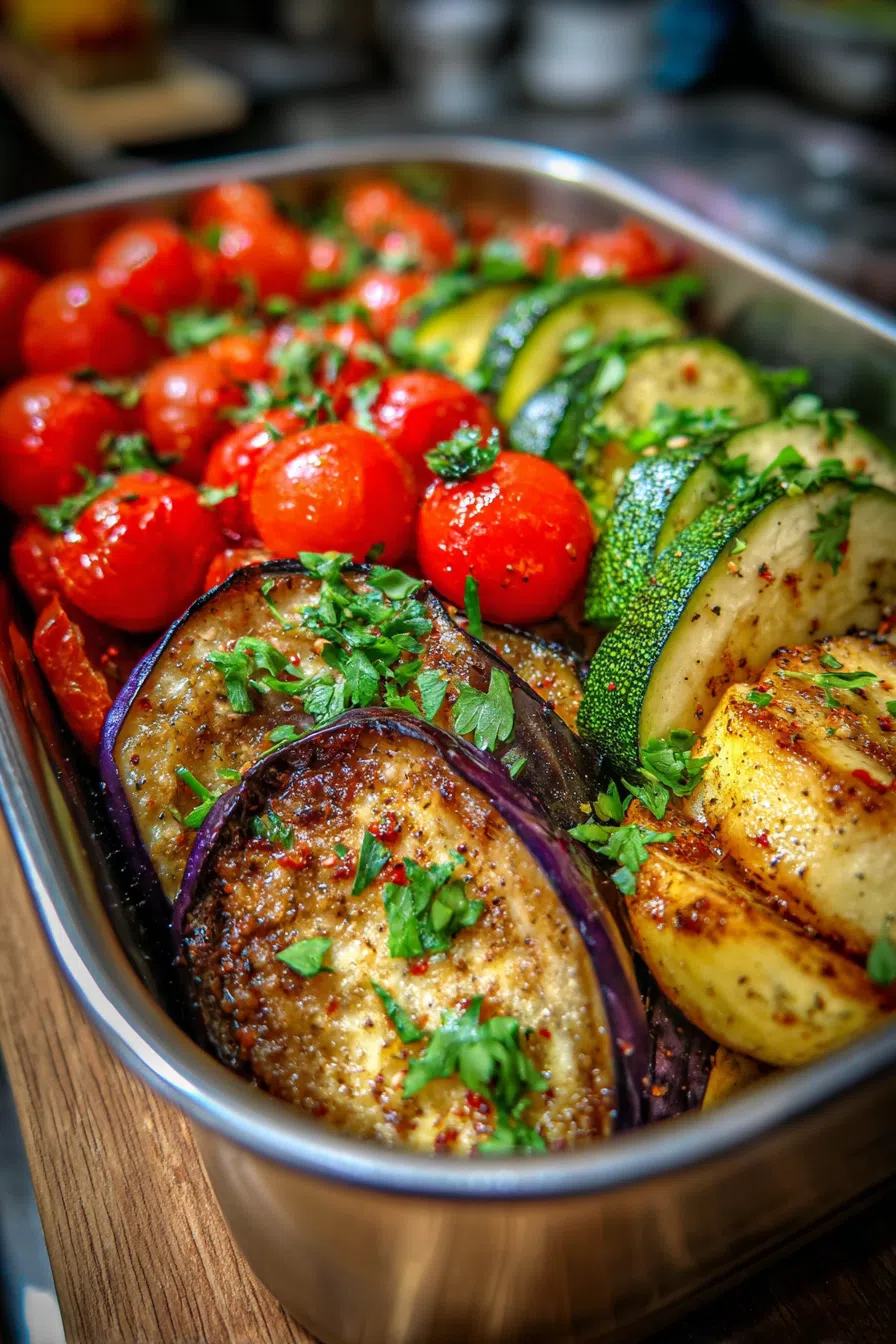 Eggplant Zucchini Dinner