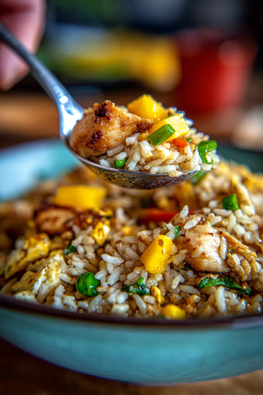 Mango Chicken Fried Rice