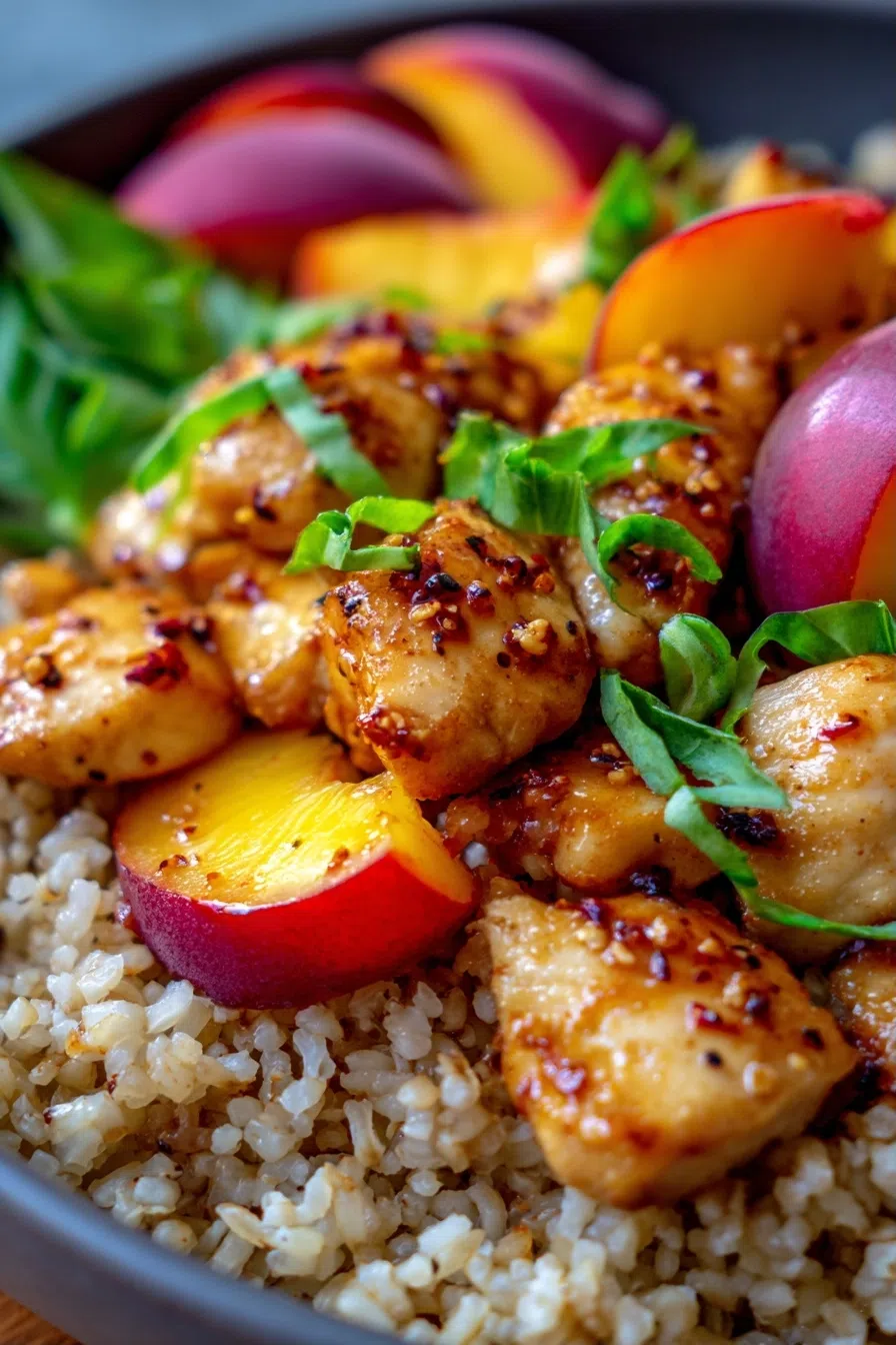 Peach Honey Chicken