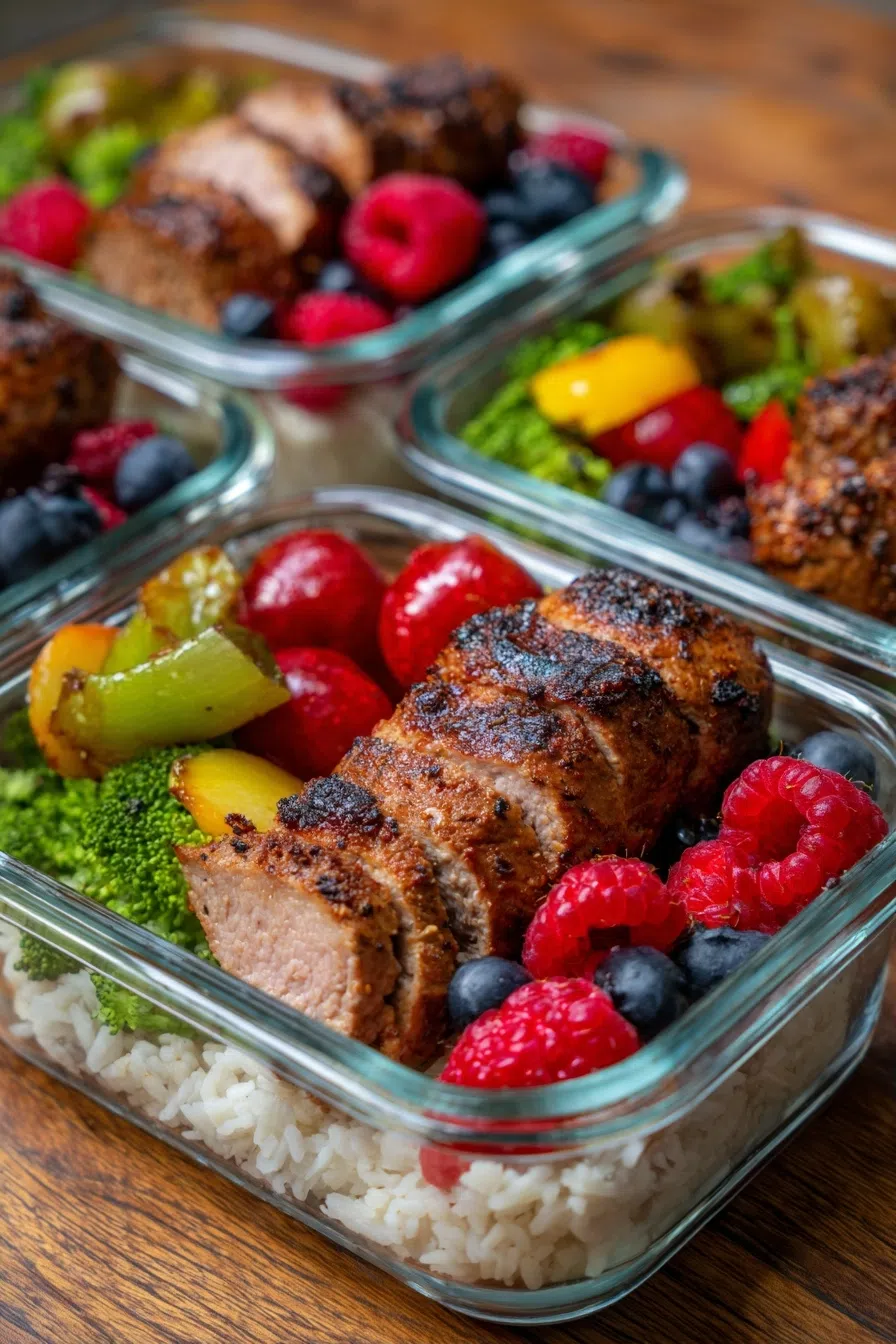 Plum Pork Tenderloin Meal Prep