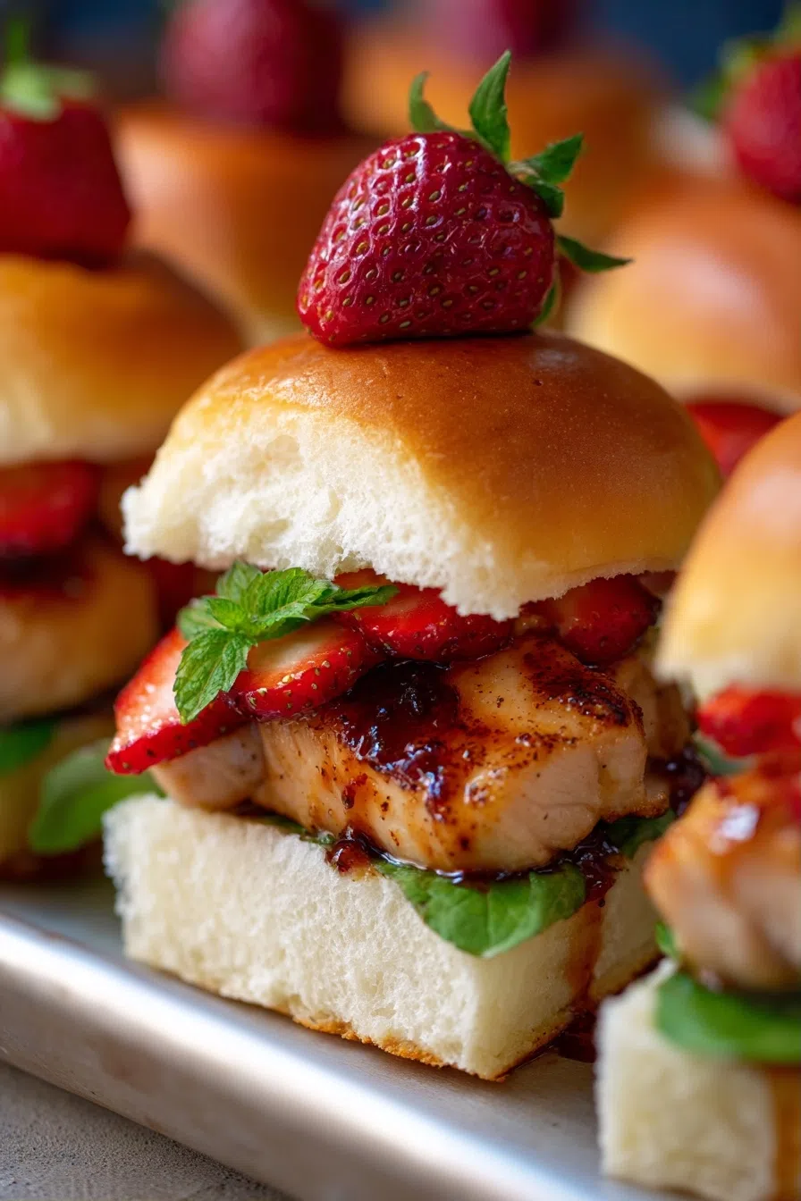 Strawberry Chicken Sliders