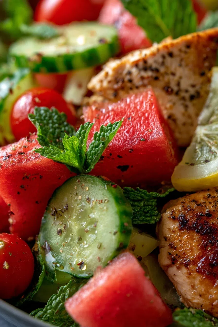Watermelon Chicken Salad