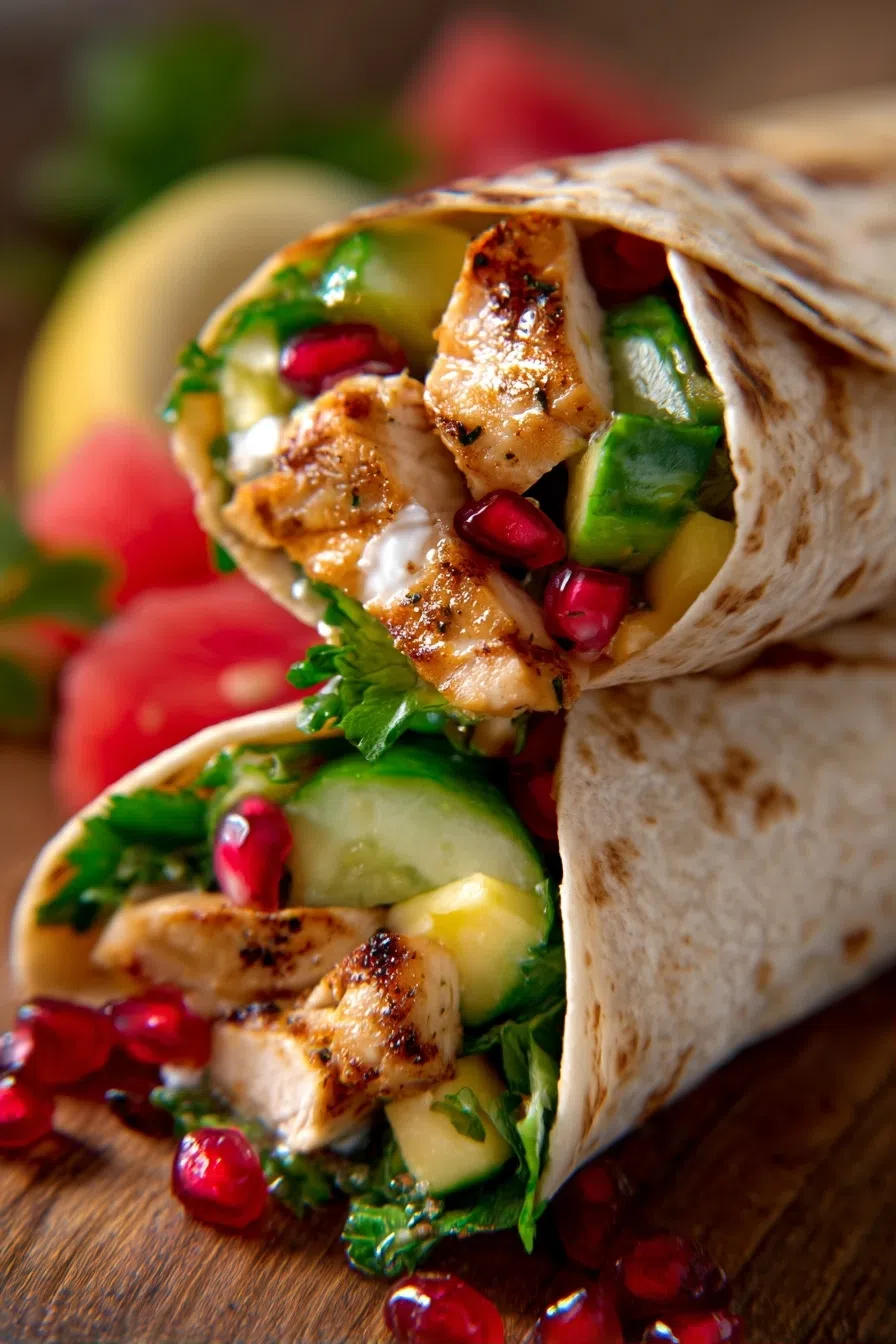Watermelon Chicken Wraps