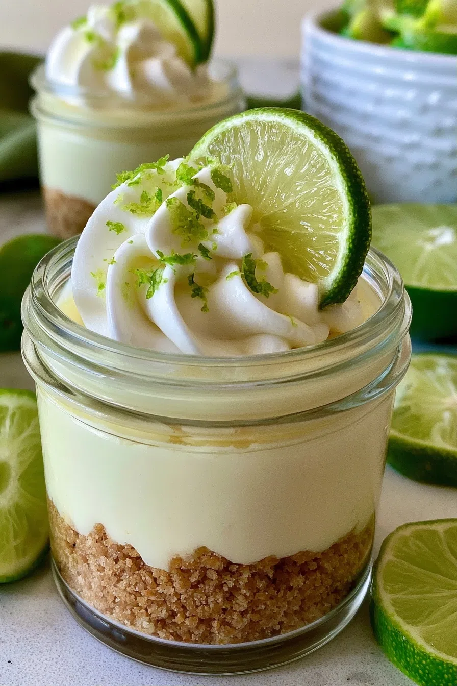 BEST RECIPE No-bake Key Lime Cheesecake Jar