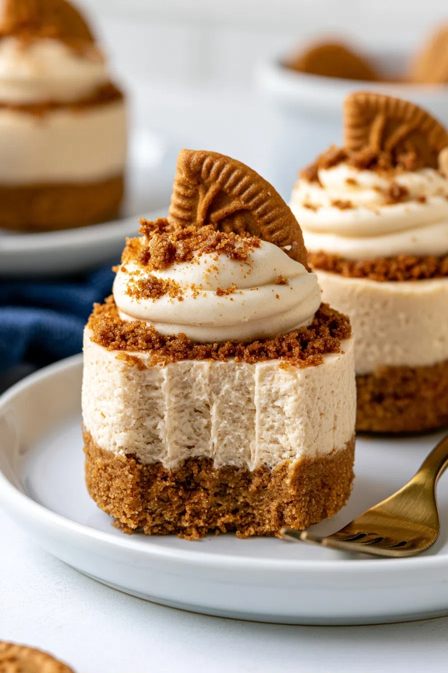 Mini No-Bake Biscoff Cheesecakes Recipe