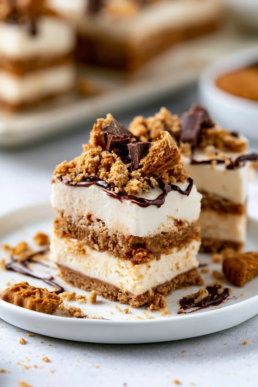 No-Bake Lotus Biscoff Dessert Bars