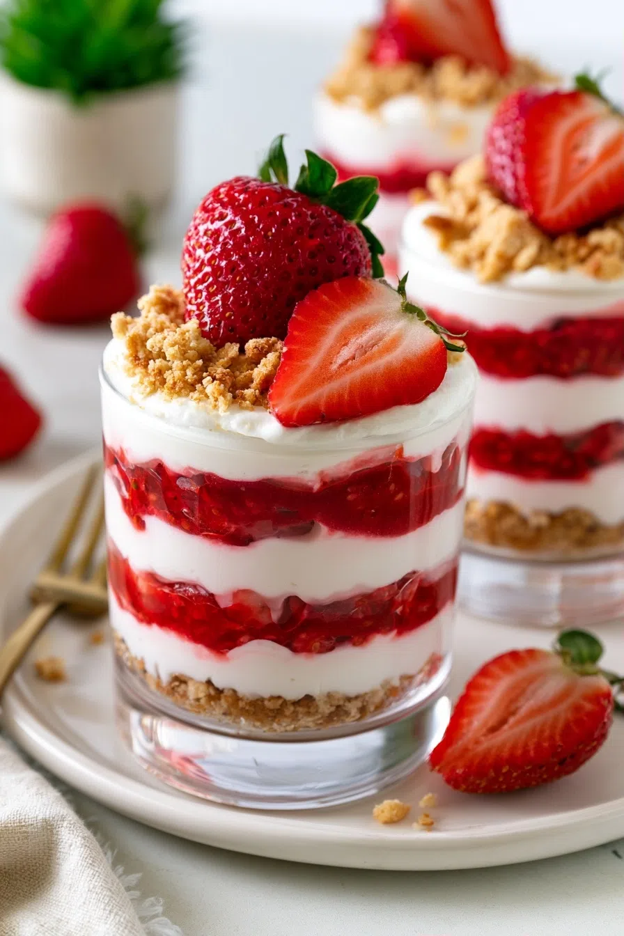 Strawberry Cheesecake Parfait Cups